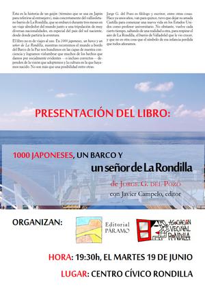 Presentación del libro: "1000 japoneses, un barco y un señor de la Rondilla"