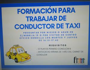 Nuevo horario curso preparación examen callejero (sector taxi)