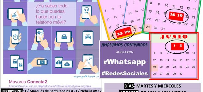 Mayores conectados2 con whatsapp y redes sociales