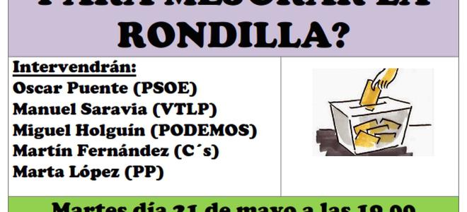 Debate elecciones municipales: ¿Qué proponéis para mejorar la Rondilla?