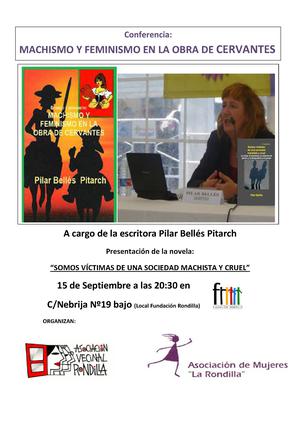 Charla de Pilar Bellés: "Machismo y feminismo en la obra de Cervantes"