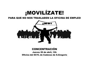 Concentración: Para que no nos trasladen la oficina del ECYL