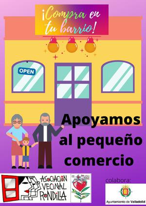 La Asociación Vecinal Rondilla  continúa con la  campaña animando al vecindario a comprar en el barrio