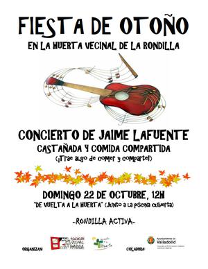 Fiesta de Otoño en la huerta vecinal de la Rondilla