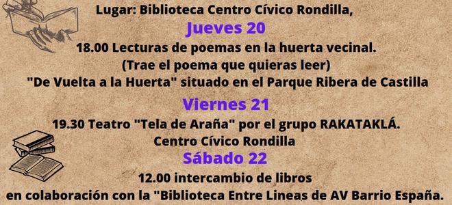 VII semana cultural "Rondilla Activa también lee"